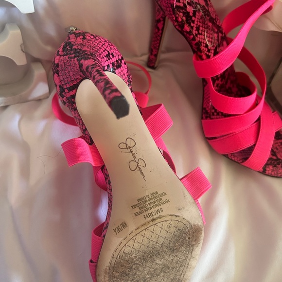 Jessica Simpson Pink
Jyra Strappy Snakeskin Heels - Picture 3 of 6